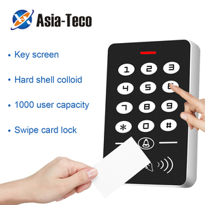 Standalone 125KHz RFID <strong>Keyboard</strong> <strong>Access</strong> Control Keypad Waterproof Cover <strong>Controller</strong> 10pcs Keyfobs for Door <strong>Access</strong> Control System