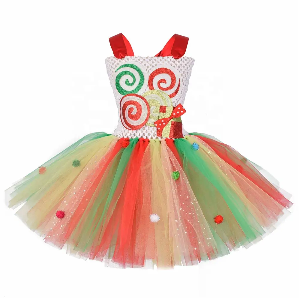 Nuovi bambini di arrivo Halloween Cosplay Candy Lollipop costumi per vestire il vestito dal Tutu delle ragazze del partito di tema