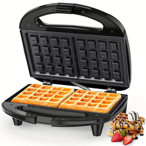 750W 110v 220V电动华夫饼机铁三明治机泡蛋蛋糕烤箱早餐华夫饼机 - Product Image 1