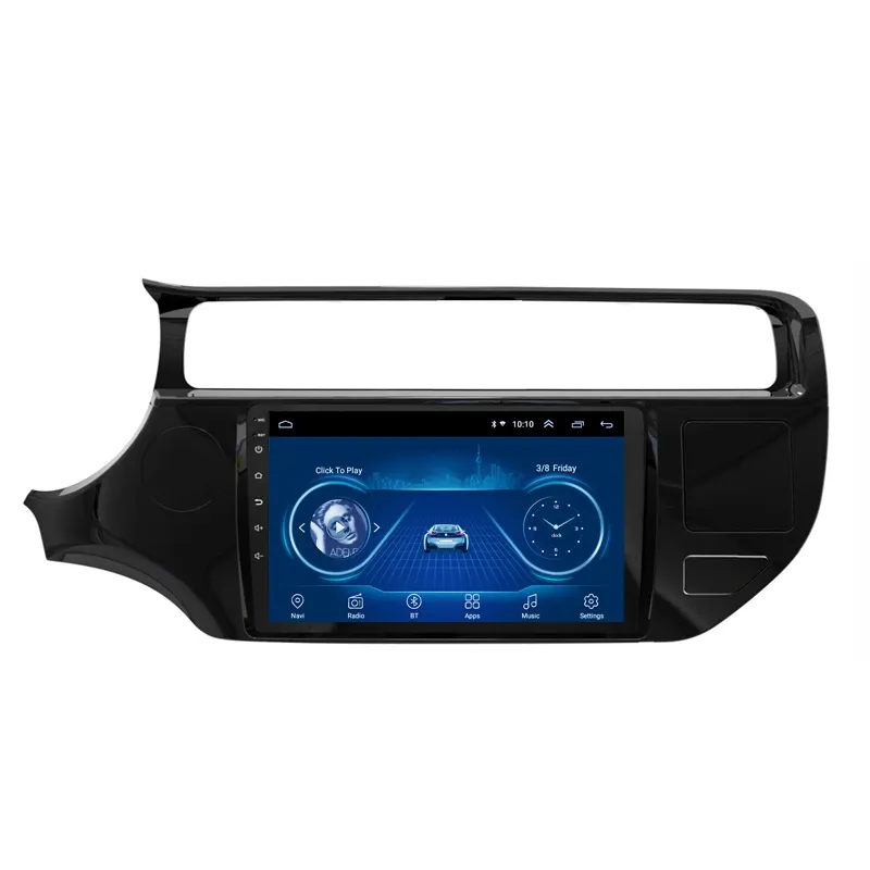 Wanqi 9 Inch 4 Core Android 11 Mobil Dvd Multimedia Player Radio Video Stereo Sistem Navigasi Gps untuk Kia RIO/K3 2015-2016