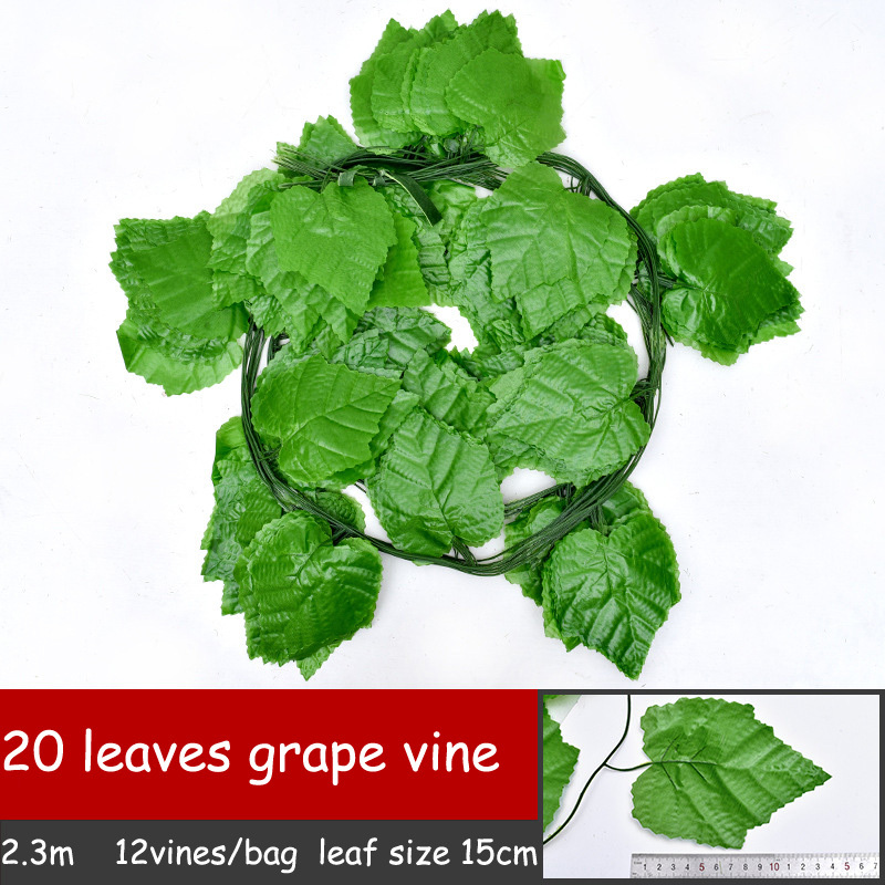 20 foglie di uva 15cm