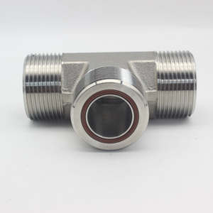 Chất lượng cao nhà máy orfs Nam TEE Parker Thép không gỉ Jlo jmlo Công Đoàn TEE ORING mặt con dấu Flare AF Carbon thép TEE phụ kiện - Product Image 3