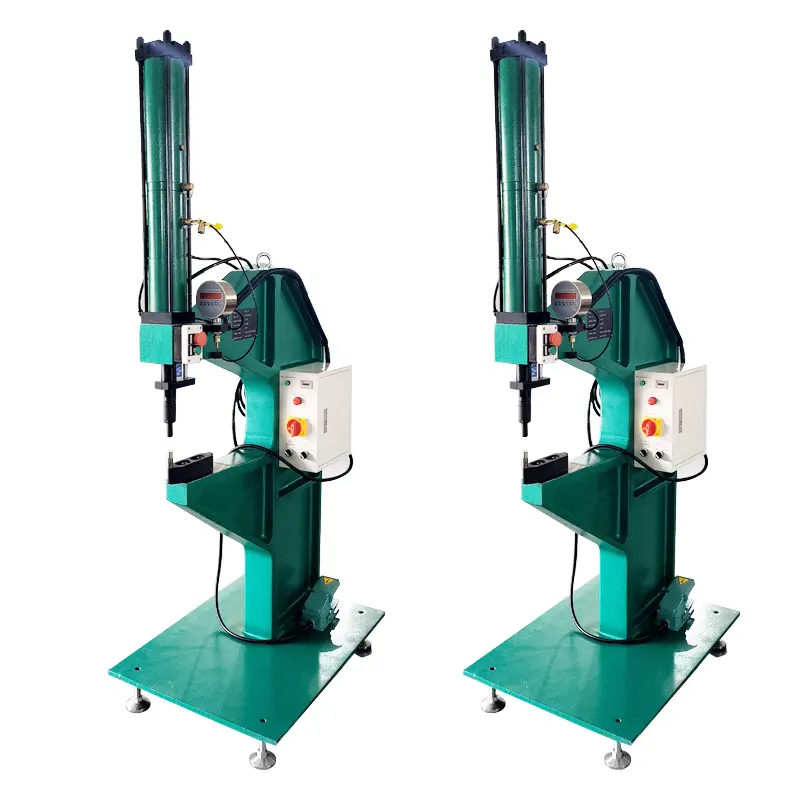 Hot sale Usun Model : ULYP 8 tons capacity C frame Pneumatic driven hydraulic clinching riveting machine without rivets