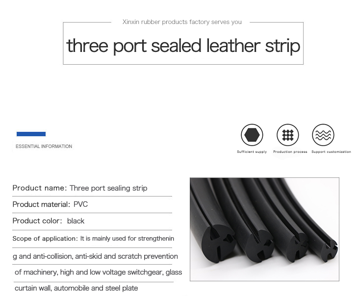 Custom Extruded Profile Aluminium Window Door Car Weather Glass Bottom Edge Epdm Rubber Seal Strip