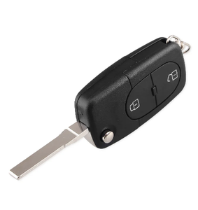CR1620/CR2032バッテリーホルダー付き2ボタンフリップリモートカーキーシェルフォブケースはAudi TT A2 A3 A4 A6A8キーシェルに適合 - Product Image 6