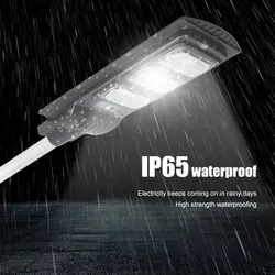 Proje kurulumu ABS açık karayolu yol aydınlatması Radar sensörleri Ip65 su geçirmez 90 Watt hepsi bir Led güneş sokak lambası - Product Image 3