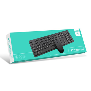 Juego de teclado y ratón redondo Punk Retro inalámbrico de 2,4G, diseño delgado, 3 teclas, Anti-Ghosting para ordenador de escritorio y portátil - Product Image 5