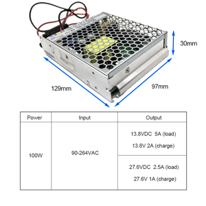 新型100瓦不间断电源/充电功能开关电源12V 5A输入110/220vac电池充电器输出13.8v无开关延迟时间 - Product Image 6