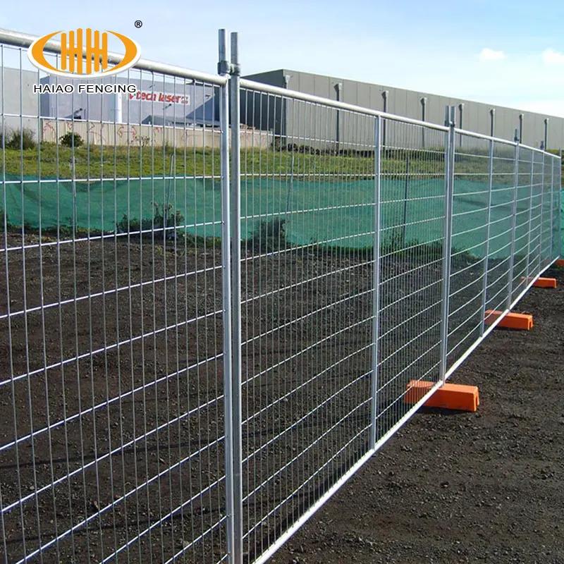 Fabricant australien de clôture temporaire de chantier de construction de style heras amovible bon marché