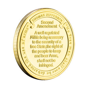 Saint Michael Challenge Coin 2nd sửa đổi kỷ niệm kim loại quà Tặng mạ Vàng sưu tập đồng xu - Product Image 6