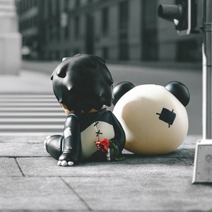 Phổ biến nhất hirono búp bê Panda nhân vật PVC hành động hình dễ thương món quà cho trẻ em thang máy loạt bí ẩn hộp cho món quà sinh nhật - Product Image 5