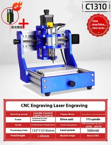 TEBAK JY-06 portatile Mini CNC Full Metal Frame Desktop legno 3 assi 1310 Router di programmazione e incisione Laser macchina da taglio - Product Image 5