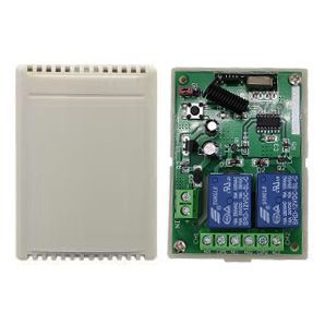 <strong>Wireless</strong> Remote <strong>Control</strong> 2 Door Switch 2 <strong>Relay</strong> <strong>Output</strong> One Receiver &amp; One Remote NO/NC/COM Access <strong>Control</strong> Accessories - Product Image 5