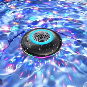 热销新款设计户外防水IPX7游泳池悬浮旋转飞碟迷你扬声器无线蓝牙浮动扬声器 - Product Image 5
