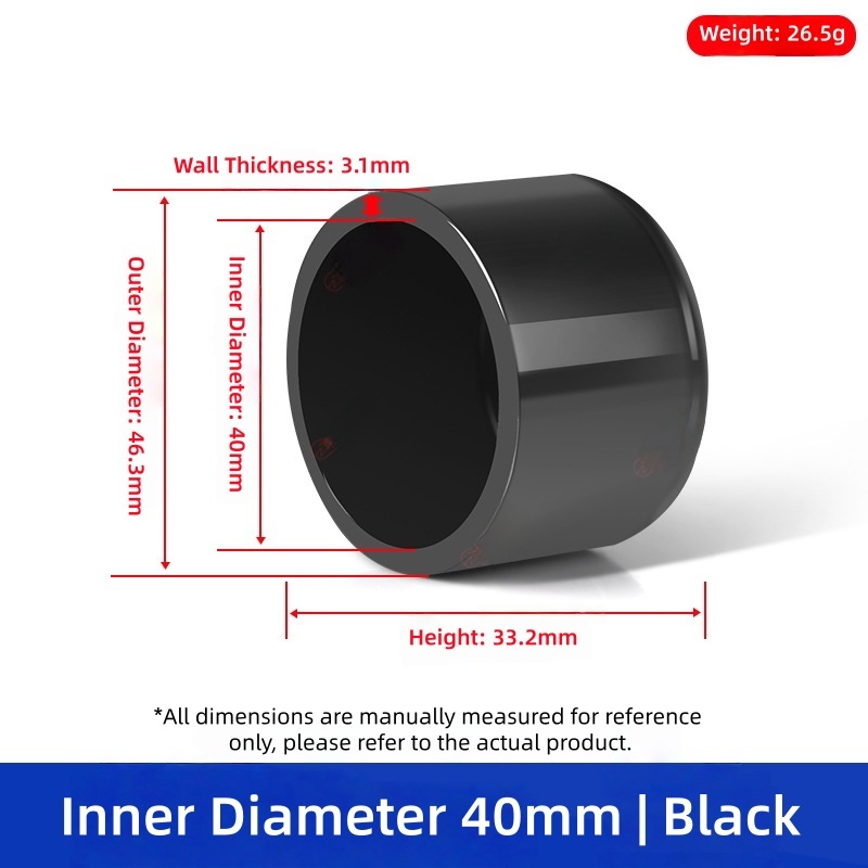 Nero - Diametro Interno 40mm (750 pezzi per cartone)
