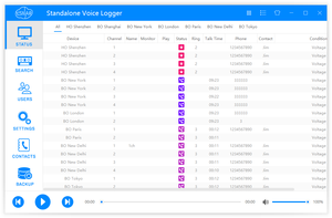 Sistema di registrazione Audio Radio bidirezionale, 1CH Stand Alone P2P Cloud Network Radio/intercom registratore vocale analogico registratore telefonico - Product Image 6