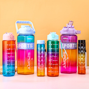 <span class=keywords><strong>2025</strong></span> giá bán buôn xách tay thể thao ngoài trời chai nước màu gradient với thời gian đánh dấu trực tiếp uống máy rửa chén an toàn - Product Image 5