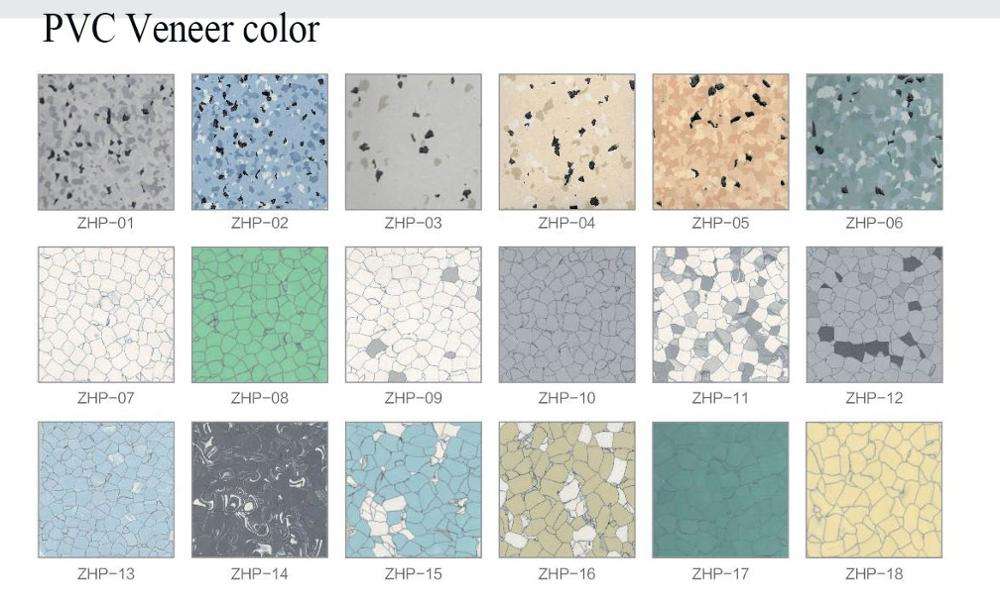 PVC veneer color