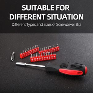 <strong>Tool</strong> Set General Household Hand <strong>Tool</strong> <strong>Kit</strong> with Plastic Toolbox Storage Case <strong>Red</strong> &amp; Black Force <strong>Tool</strong> Set - Product Image 6