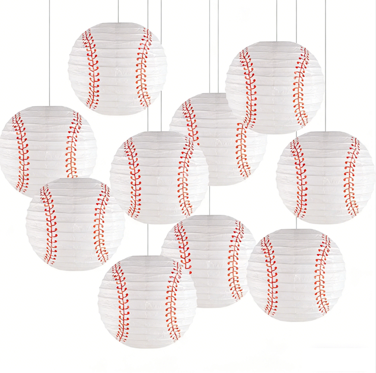 10 balles de baseball blanches