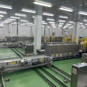 Linha de processamento automática de alimentos para carne enlatada, carregadeira e descarregadeira de bolsas