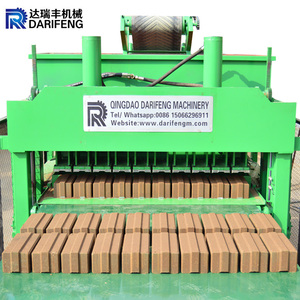 Hydraulic <strong>Interlocking</strong> Cement Red Mud Compressed Earth <strong>Block</strong> Brick Moulding Machines DF10-10 Red Brick Machine Making Automatic - Product Image 1