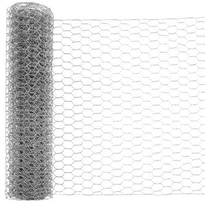 Rete esagonale per pollame recinzione in rete metallica di pollo zincata grande rete di pollo adatta per artigianato e giardinaggio conigli animali domestici cane - Product Image 2