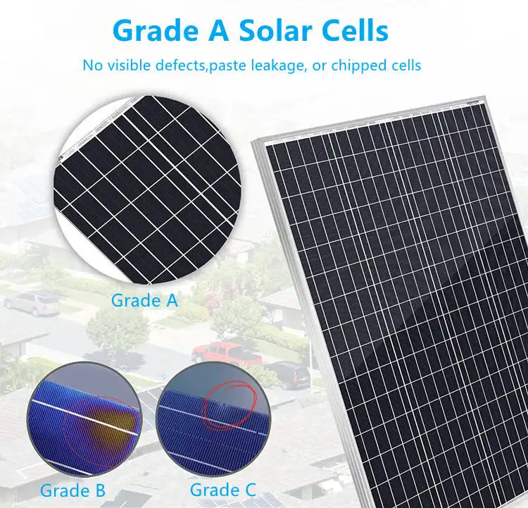 Panel surya Mono portabel berkemah, 12V 10w 20w 30w 40w 50W mikro kecil Mini Panel surya fotovoltaik modul PV Panel surya monokristalin