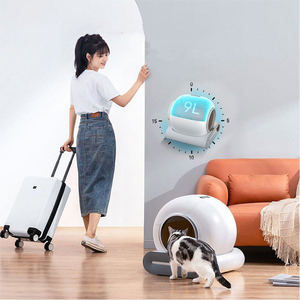 卸売スマートクイック自動猫トイレボックスビッグキャットトイレ自動アプリリモコン猫用セルフクリーニングトイレボックス - Product Image 2