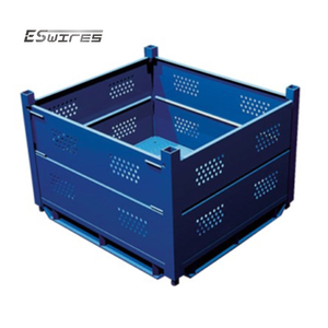 Q235 Contenedor de almacenamiento de metal duradero Caja de almacenamiento industrial apilable Contenedores de metal personalizados Contenedor apilable de metal a granel - Product Image 1