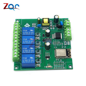 AC 90-250V/DC 7-30V/5V電源ESP8266 ESP-12F WiFiプログラマブル開発モジュール4チャンネルリレーボードArduino用 - Product Image 4