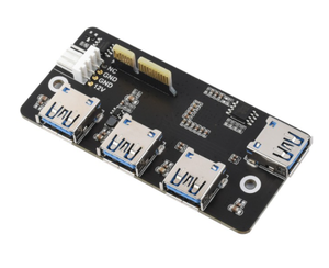 PCIe zu USB 3.2 Gen1 Adapter für Raspberry Pi CM4 IO Board 4-Port Industrial Expansion Hot-Swap able CE/FCC-zertifiziert - Product Image 1