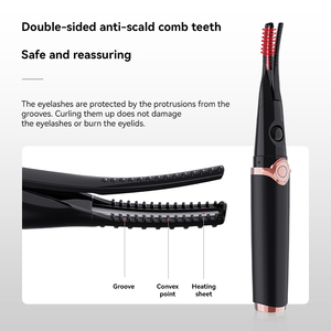 Hot Oplaadbare Draagbare Usb Aangedreven Elektrische Wimper Krultang Snel Verwarmd Langdurige Natuurlijke Wimpers Schoonheid Tool Voor Vrouwen - Product Image 3