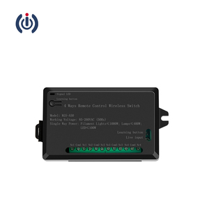 220 V 4 Kanäle elektronische Schalter mit Fernbedienung Lichtschalter für Beleuchtung 433 MHz Funkschalter - Product Image 2