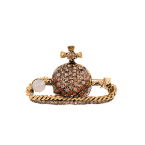 Thời trang và sáng tạo Saturn đầy đủ kim cương Tây hoàng hậu dowager Trâm Retro hành tinh Trâm phụ nữ quần áo hành tinh ngực hoa - Product Image 1