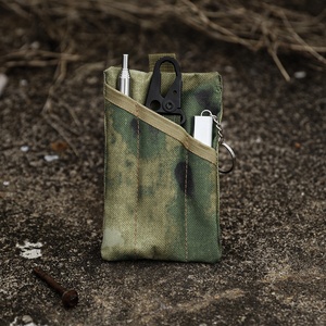 Outdoor Multifunktions-Schlüssel karten etui Tragbare Geldbörse Tarnung Reiß verschluss taschen Camping Zubehör Aufbewahrung tasche