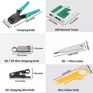 30 in 1 taşınabilir Ethernet kablo Crimper kiti ile Ethernet sıkma aracı ağları araçları kiti kedi 5 kedi 5e kedi 6 - Product Image 5