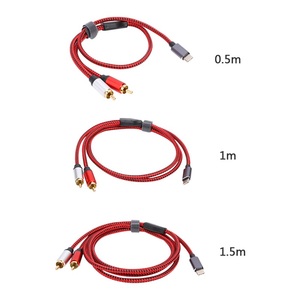 USB C Tipo-C a 2 RCA Adaptador de audio RCA Cable de audio para teléfono Tablet - Product Image 6