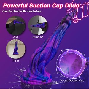 Enorme Siliconen 8.9 <span class=keywords><strong>Inch</strong></span> Monster Dragon <span class=keywords><strong>Dildo</strong></span> G-Spot Prostaatpaarse Fantasie Seksspeeltjes Buitenaardse Knoop <span class=keywords><strong>Dildo</strong></span> Met Sterke Zuignap - Product Image 5