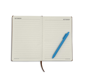 Notebook semplice con copertina morbida in pelle personalizzata per Business & School-blocco note monocromatico - Product Image 6