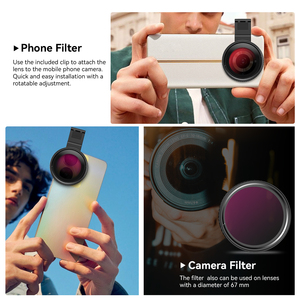 APEXEL Professional 67mm CPL <strong>Filter</strong> Multi-Coated Polarizer HD <strong>Camera</strong> <strong>Filter</strong> for DSLR <strong>Camera</strong> Lens and Smartphones - Product Image 6