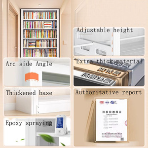 Çelik raflardan ev çok katmanlı rafları oturma odası kitap depolama rafları çocuk kitaplık dolapları okul kütüphanesi kitaplar - Product Image 6
