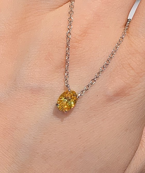 yellow plated pendant