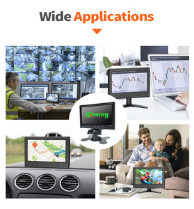 Monitor IPS portátil de 7 "con pantalla táctil versátil para aplicaciones de seguridad CCTV de techo de tablero con función ESTÉREO - Product Image 4