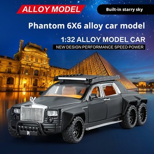 KMM 32322 tabanı ile akrilik kutu 1/32 Phantom Off-road geri çekin hiçbir ses Diecast araba oyuncak Metal araç modeli çocuk koleksiyonu - Product Image 3