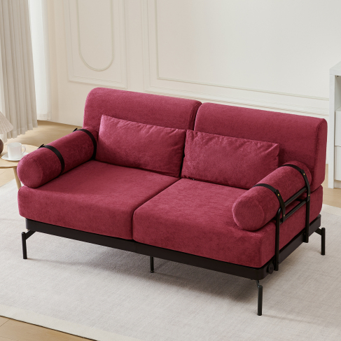 Red + Chenille + 2 Seat + Foam