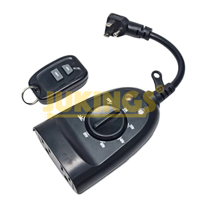125V 15A Hausgarten-Zeit schalter Fernbedienung Wasserdicht Photo elektrisch 2 geerdete Steckdosen 2h/4h/6h/8h Countdown-Timer - Product Image 2
