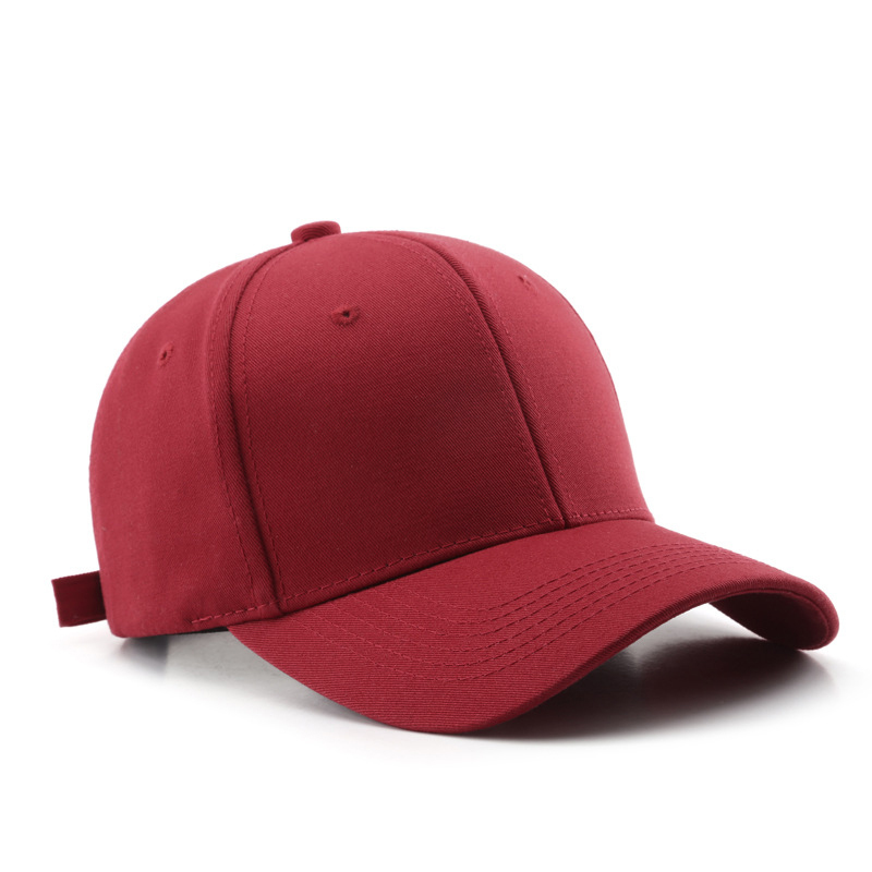 Wine red-Structured Baseball Cap