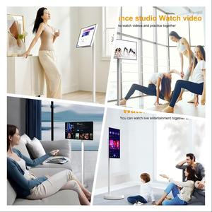 21.5 inç interaktif akıllı ekran dahili hoparlör taşınabilir Tv 1080P oyun monitörü Android 13 akıllı Tv tekerlekler üzerinde - Product Image 6
