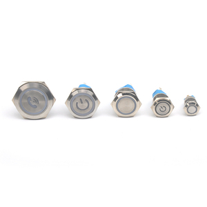 19mm <strong>Spring</strong> <strong>Return</strong> Mini Miniature <strong>Push</strong> <strong>Button</strong> LED <strong>Light</strong> Waterproof IP65 Momentary Metal Illuminated <strong>Push</strong> <strong>Button</strong> <strong>Switches</strong> - Product Image 3
